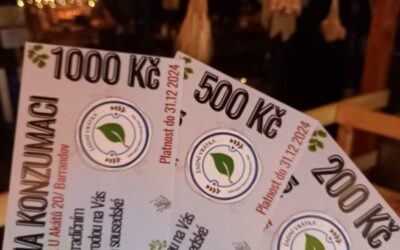 Voucher na konzumaci u Zadních Vrátek jako ideální vánoční dárek