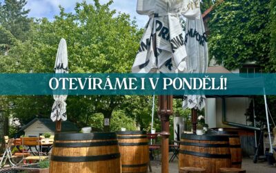 PŘES LÉTO VRÁTKA OTEVÍRÁME I V PONDĚLÍ