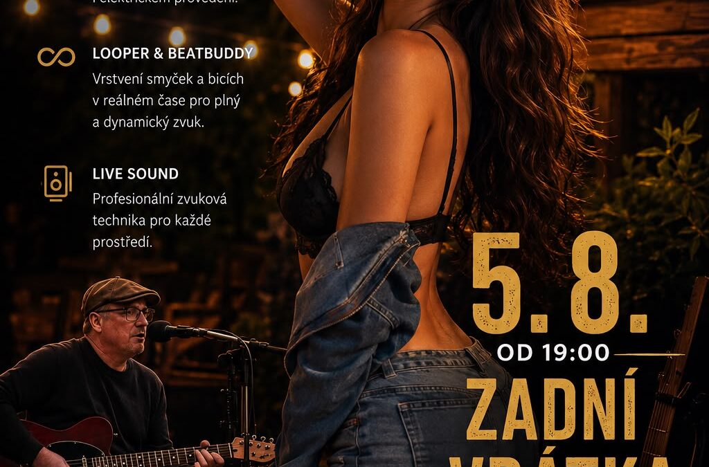 Ve středu 5.8. koncert Ray Guitara u Vrátek
