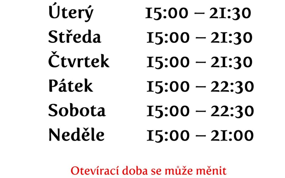 Změna otevírací doby Vrátek